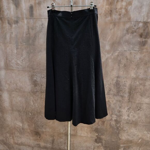 Lafayette 148 new york black wool blend black skirt - Picture 3 of 6